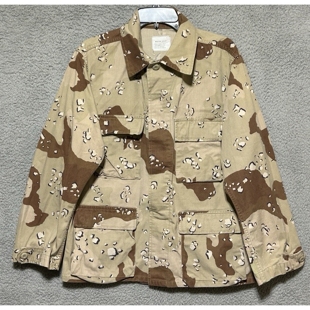 Vintage Military Jacket Medium Regular Desert Camouflage Chocolate Chip Combat
